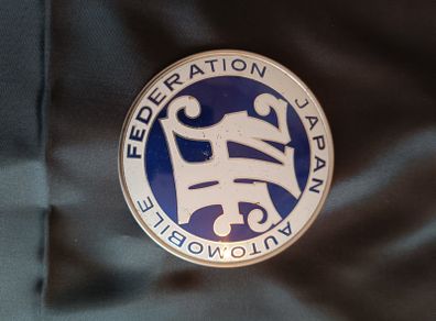 Genuine JAF (Japan Automobile Federation) Emblem Badge  Rare JDM