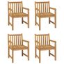 5 Piece Garden Dining Set Solid Teak Wood Image 3