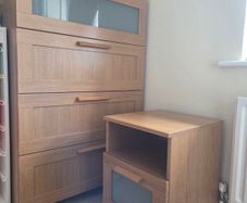 Ikea Brimnes oak drawers & locker