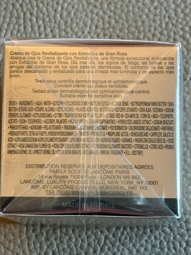 Lancome Absolue Revitalizing Eye Cream sealed New