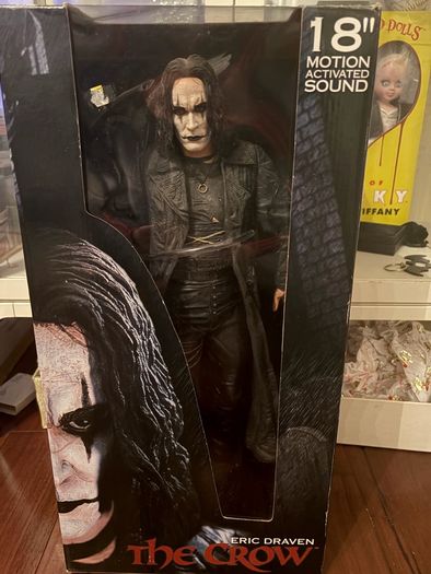 Neca 18" Eric Draven (The Crow) Figure/With Motion Activated Sound.