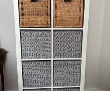 Ikea Kallax 2x4 Storage including baskets