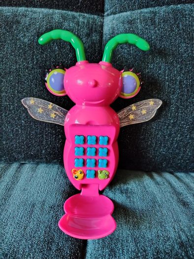 Shimmer light up talking bug flip phone