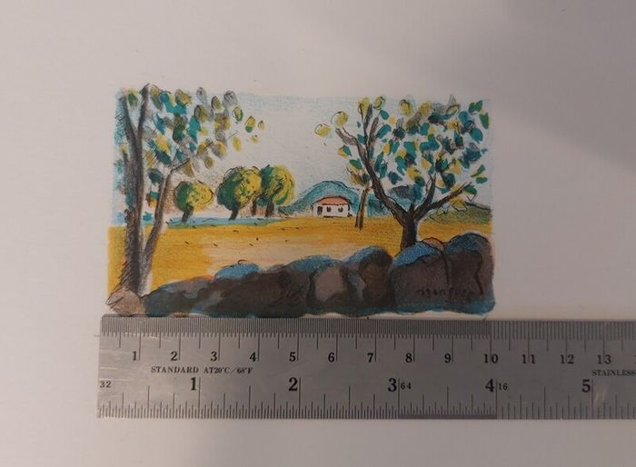Fantastic Limited-Edition Hand-Signed Lithograph Print of a Caribbean Scene by the Renowned French Artist Alexandre Minguet (1937-1996), #937/1000