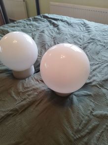 Bathroom globe light 2pce