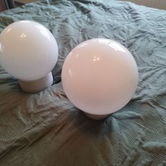 Bathroom globe light 2pce