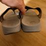 Fitflop sandal in dark silver / pewter  uk6 Image 5