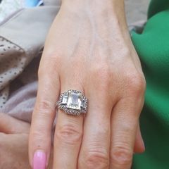 Silver Art Deco Antique Ring