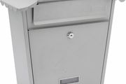 Classic Wall Mounted Galvanised Steel Lockable Weatherproof Post Box 36x37x13cm (MULTIPLE COLOURS AVAILABLE)