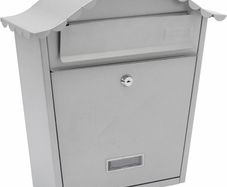 Classic Wall Mounted Galvanised Steel Lockable Weatherproof Post Box 36x37x13cm (MULTIPLE COLOURS AVAILABLE)