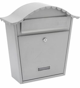Classic Wall Mounted Galvanised Steel Lockable Weatherproof Post Box 36x37x13cm (MULTIPLE COLOURS AVAILABLE)