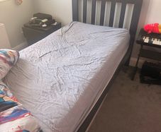 single bed & mattress