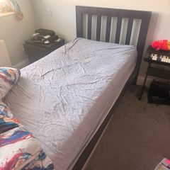 single bed & mattress