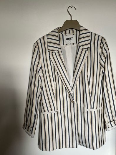 Only Tailoring Ladies striped blazer fully lined size Eur 40 - new