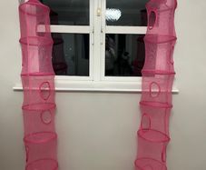 Two 6 tier foldable hanging soft toy storage display
