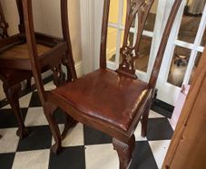 6 x 1950's Mahogany dining chairs