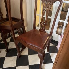 6 x 1950's Mahogany dining chairs