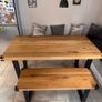 CALIA Oak Small Rectangle Dining Table Image 3