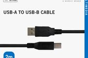 USB-A to USB-B cable, 2 m, black