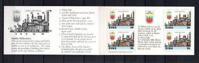 1988 Ireland Dublin Millennium Stamp Booklet Mint Never Hinged (MNH). Hibernian HB28.