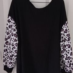 Leopard black jumper