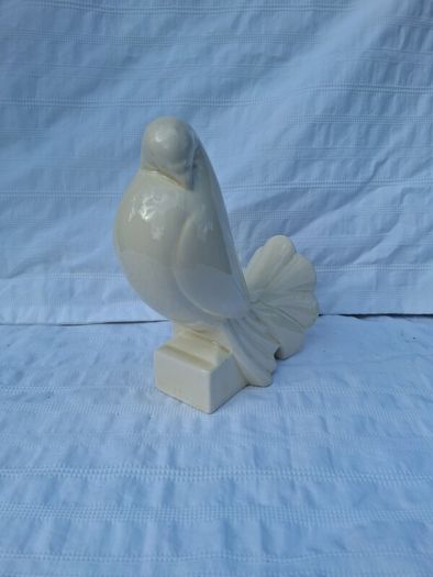 Stunning Jacques Adnet 1925 Porcelain Turtle Dove