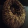 Silver fox hat with lamb leather, D18 post 7e Image 3