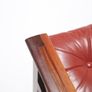 Vintage Danish Rosewood & Leather Three Seat Sofa Capella by Illum Wikkelso for N. Eilersen, 1960s. Image 8