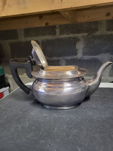 Vintage Silver Plate Tea Set - Teapot, Creamer & Bowl - Sheffield