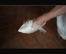 Zara Feathered Mules - Wedding Slipper
