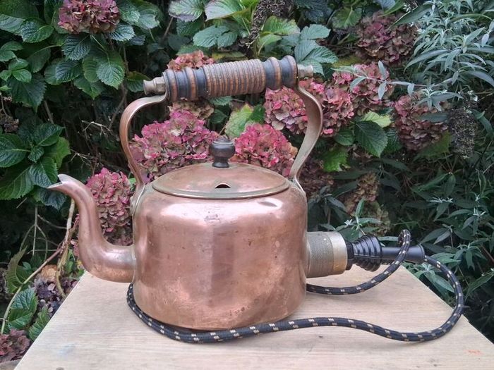 1930's Swan Copper Electric Kettle