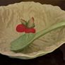 Vintage Carlton Ware Salad Bowl and Salad Server Set. Image 2