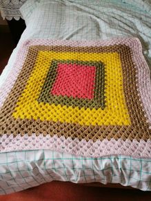 NEW - Hand Knitted baby blanket