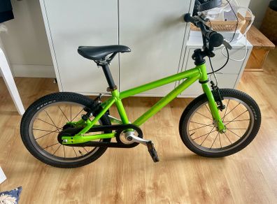 Islabikes Cnoc 16 Kids Bike Bright Lime Green Fully Working