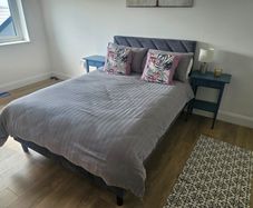Velvet Double bed frame with matress