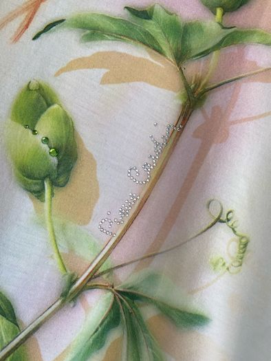 Pierre Cardin Vintage t-shirt top with floral design Size M Medium
