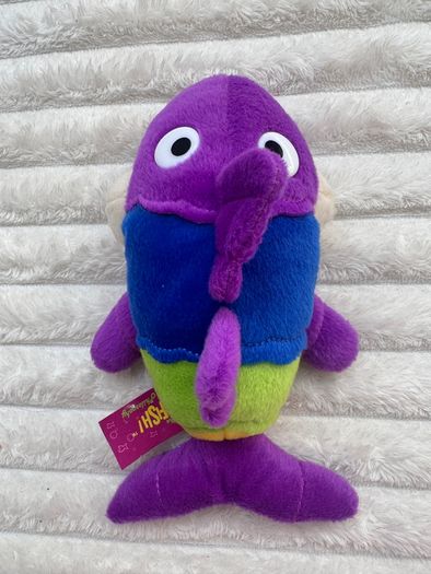 Fiesta The Fish Philosophy Pete The Perch Purple Plush Fish approx. 20 cm. long Used Please see photos