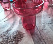 Old Cranberry Glass Vase for sale, Postage Available,