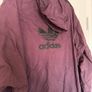Adidas Originals 3/4 Zip Shell Top - Burgundy/Black Image 3