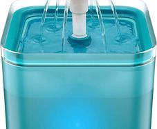 Cat Water Fountain, Ultra Silent Cat Fountain 67oz/2L, with LED Light, Activated Carbon Filter, Pet Water Fountain for Cats and Small Dogs (FREE POSTAGE)