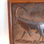 Vintage Dennis Thompson 1980 Copper Art 3D Sable Antelope in mahogany Frame / Pub Art / vintage Framed original / vintage oil  copper Wall Picture Hanging frame mirror  decor vintage painting canvas sea  Collectable hunters man cave Image 3