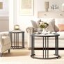 Round Nesting Coffee Tables Set of 2 Image 7