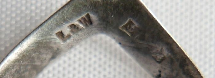 Vintage Sterling Silver Double Wishbone Band Ring size P - 2,10g