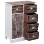 Sideboard with 10 Drawers Brown 113x30x79 cm Wood Image 8
