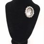 Vintage 925 Silver Carved Cameo Brooch Image 9