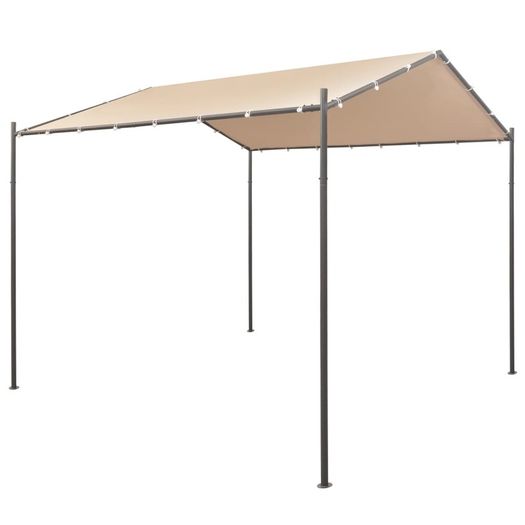 Gazebo Pavilion Tent Canopy  Steel Beige