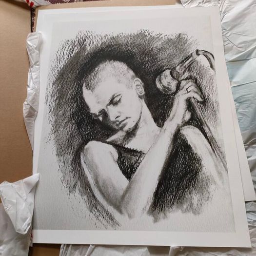 Large Sinead print,free delivery