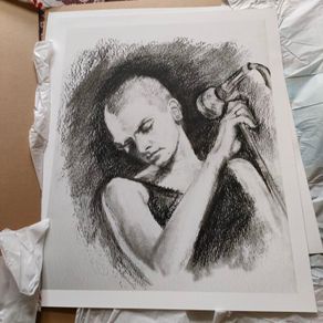 Large Sinead print,free delivery