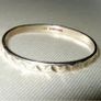 Vintage Hallmarked 9k White Gold Geometric Ring Image 4