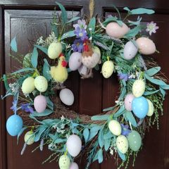 Easter Heather Wreath for front door